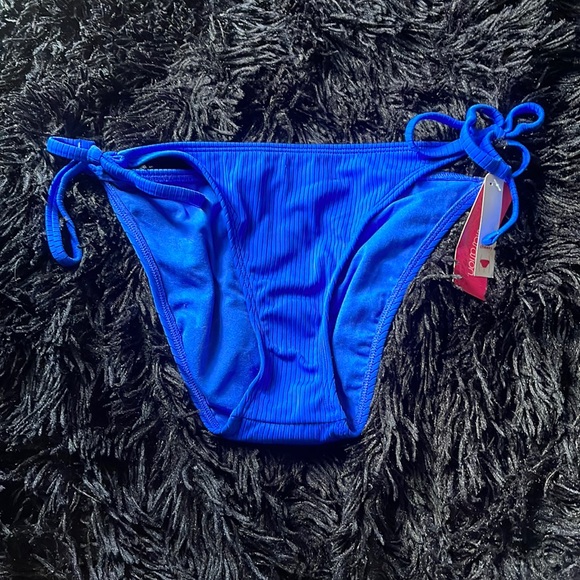 jcpenney Swim Jcpenney Blue Tie Bikini Bottoms Poshmark